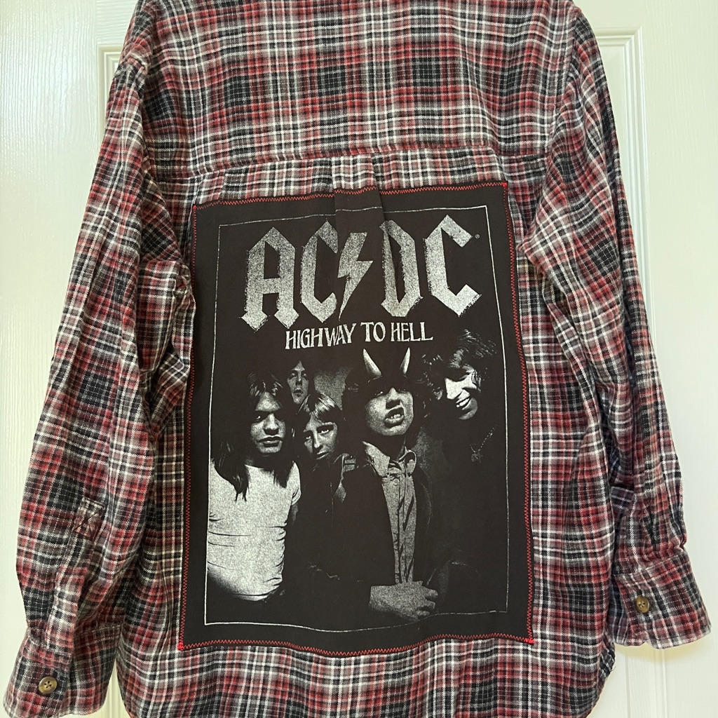 AcDc Concert Flannel  Large